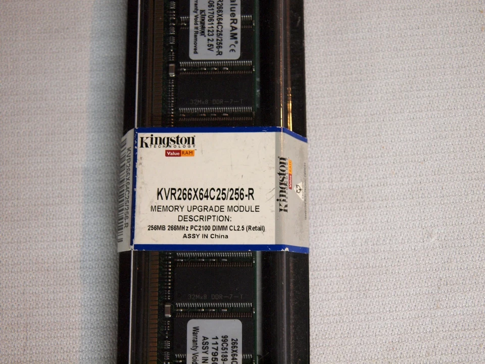 Kingston KVR266X64C25/256-R DIMM 256 MB 266 MHz DDR Memory New in Box Sealed RAM - Image 4 of 4