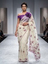 Traditional Wear Georgette Saree With UNStitch Blouse For Women Indian Bollywood