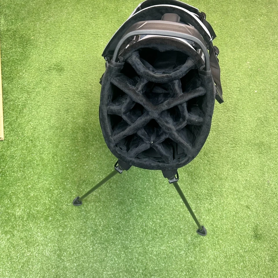 Bolsa de golf Himal de 14 vías con transporte/soporte gris mate ¡NUEVA! Foto 2 de 4