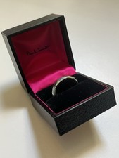 Paul Smith Homme Argent Massif 925 avec Motif Géométrique