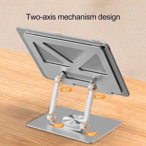 Non-slip Tablet Mount Tablet Stand Laptop Stand with 360-degree Rotation - Afbeelding 2 van 12