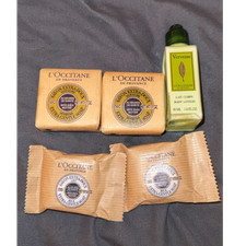 L OCCITANE Verbena Travel Set - Bar Soaps Samples, Body Lotion Hand Cream