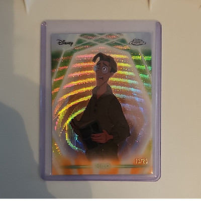 Topps Chrome Disney Milo Thatch CNE-174 2024 Serial Numbered 13/25 PR25