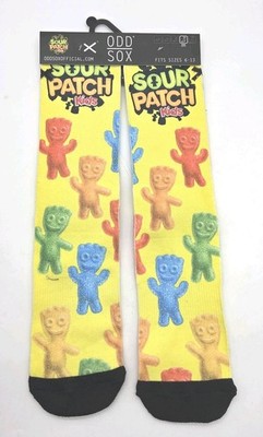 Odd Sox Sour Patch Kids Crew Socks Sz6-13 Colorful Candy Fun Novelty Gift Unisex
