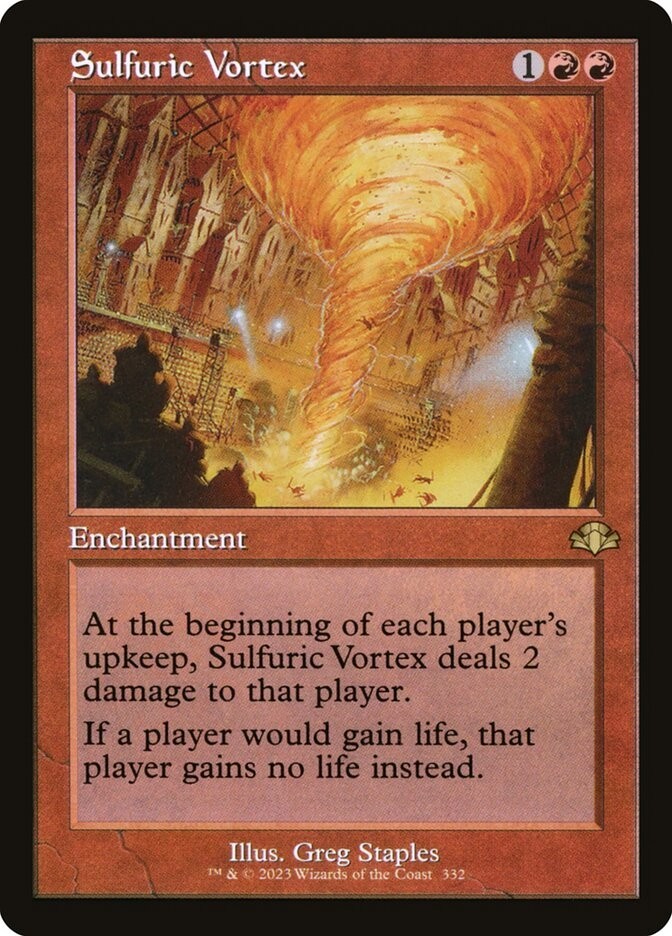 MTG - Sulfuric Vortex - Retro Frame - DMR 332 - Dominaria Remastered - Rare
