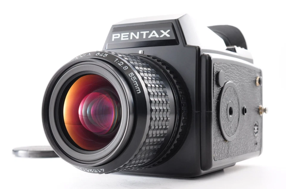 **MINT LENS** Pentax 645 Film Camera + SMC A 55mm f/2.8 + 120 Film Back From JPN - Image 2 of 4
