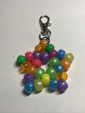 Colorful Kandi Star Keychain   