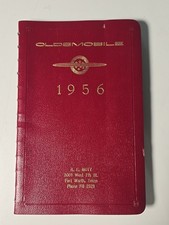 Vintage 1956 Oldsmobile Vinyl Bound Full Year Desk Diary Unused