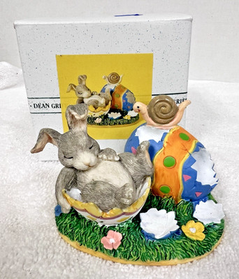 Silvestri Dean Griff Charming Tails After the Hunt Bunny Snail Figurine Box