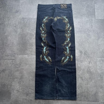 Embroidery Evisu 2010 Evisu Lot 2010 Snake Logo Denim 33x34