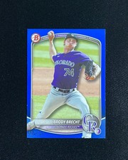 2025 Topps Bowman Brody Brecht #BDC-143 Blue Foil 100/150 Rockies QI95