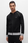 HUGO BOSS Mens Black & Grey Mix Match Zip Up Sweatshirt Medium BNWT Ref C1881
