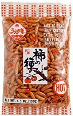Japanese Kaki No Tane Spicy Rice Crackers 4 Pack 4.5oz Crunchy Snack