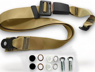 Static Seat Belt Beige 50 cm Strap for Jaguar E-Type XK XS