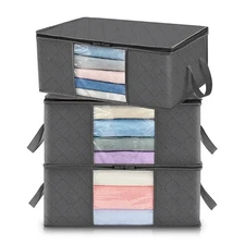 1/3pc Large Capacity Clothes Storage Bag Foldable Blanket Storage Bags Storage C