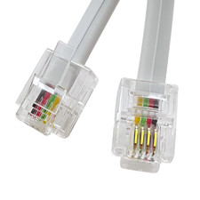 Phone Cable 6 Feet Telephone Line Cord with RJ11 6P4C Connectors for Landline Ph