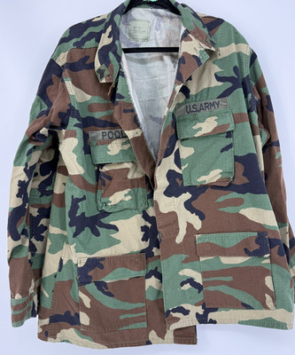 Vintage U.S. Army Woodland Camo Field Jacket Grunge Streetwear Y2K Gorpecore
