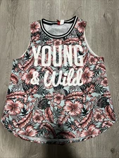 H&M Divided Women’s Floral Young & Wild Tank Top