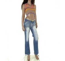 Vintage Y2K Tommy Girl NWT Tommy Hilfiger Hip Jeans Low Rise Flare Slim Size 9