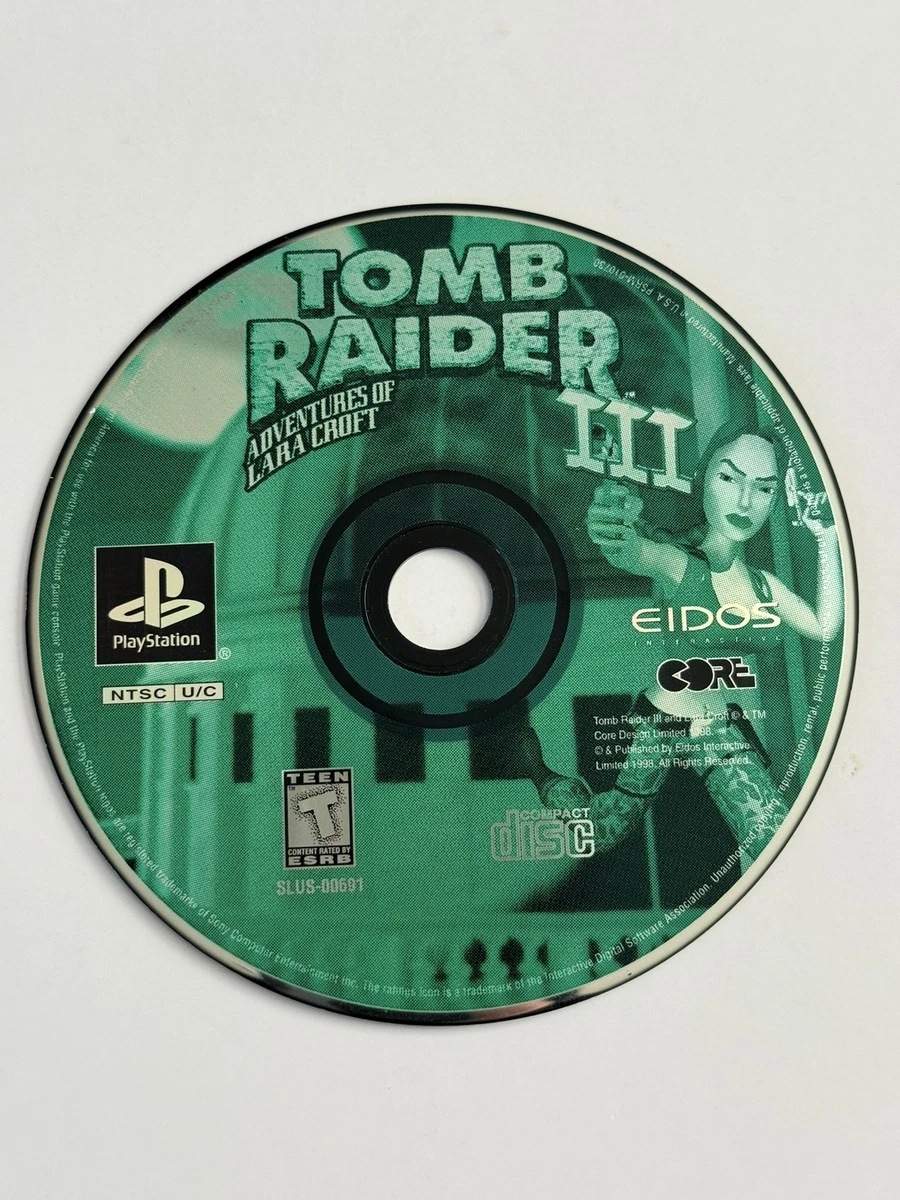 Tomb Raider III : Les Aventures De Lara Croft Sur PS1 – Complet (boîte, Livret, Disque), Bon état