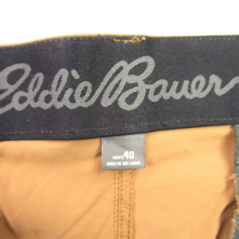 Pantalones Cortos Eddie Bauer Para Hombre 40 Bolsillos Chinos Exterior Ligeros Marrón Foto 3 de 4