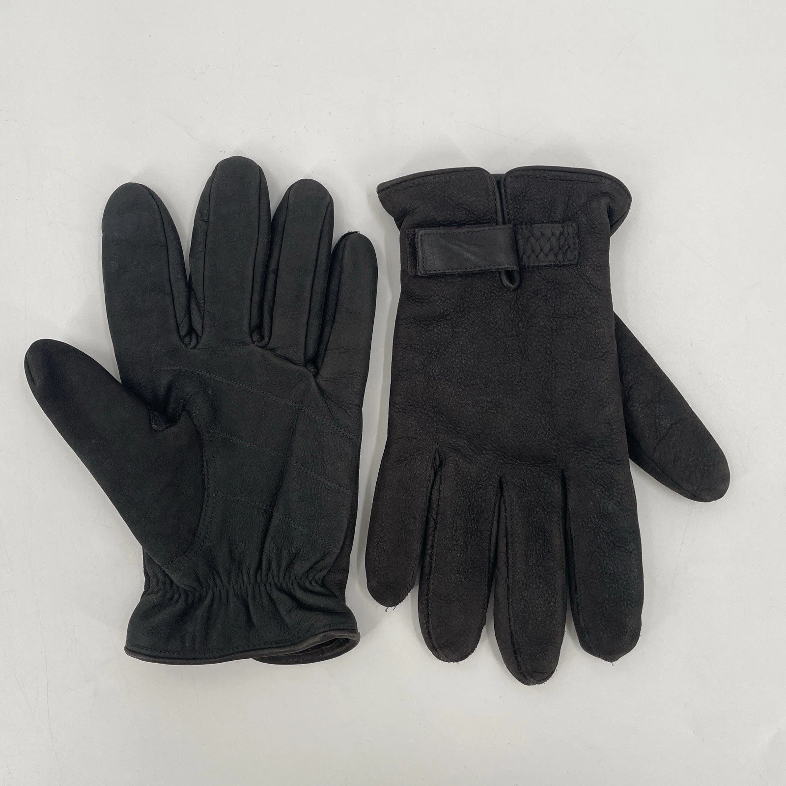 Wilsons Leather Mens Black Leather Thinsulate Lined Winter Gloves - Size L