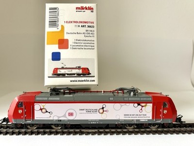 Märklin HO 36623 E-Lok BR 146 010 mfx Sound verkehrsrot NRW Düsseldorf DB OVP