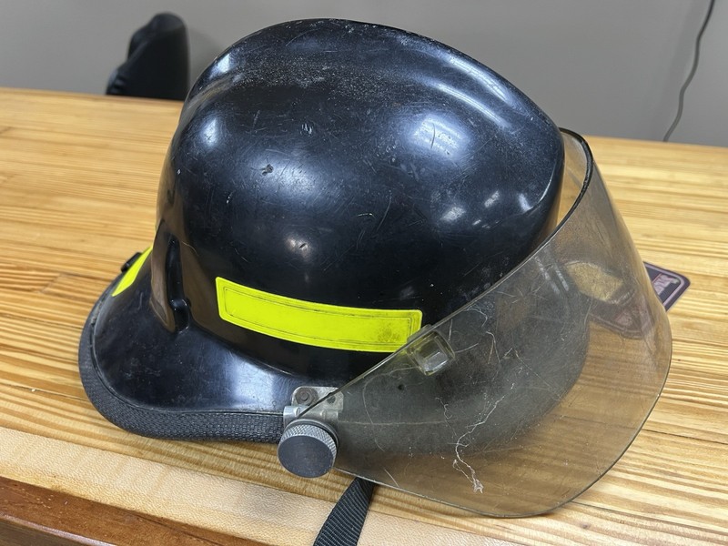 Vintage Cairns Bros Black Firefighter Helmet