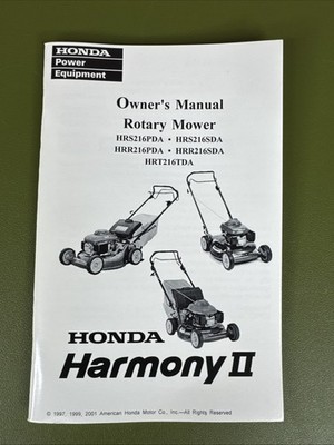 Shop Manual Honda Harmony Ii Hrt216 Parts Drive Belt Replacement