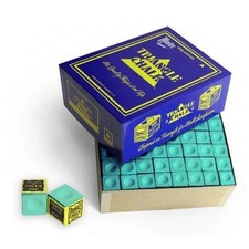 1 - 12 BLOCKS / PIECES GREEN OF GENUINE TRIANGLE SNOOKER & POOL Cue Tip CHALK