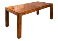 Esszimmertisch KüChentisch 100X90 Akazie Massiv Holz Hellbraun Braun Kolonial