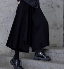 Japanese Street Style Women's Casual culottes Wide Leg Pants Loose Trousers