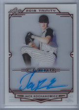 JACK KOCHANOWICZ 2019 LEAF TRINITY BASEBALL CLEAR ACETATE ON CARD ROOKIE AUTO