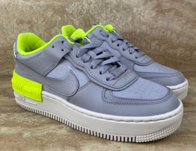 Nike Women's Air Force 1 Shoes Shadow Atmosphere Grey Volt Sneakers 