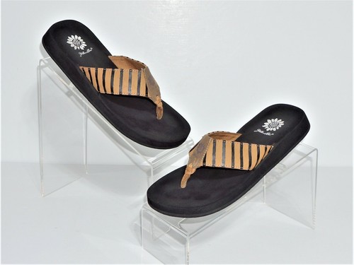 yellow box orange flip flops