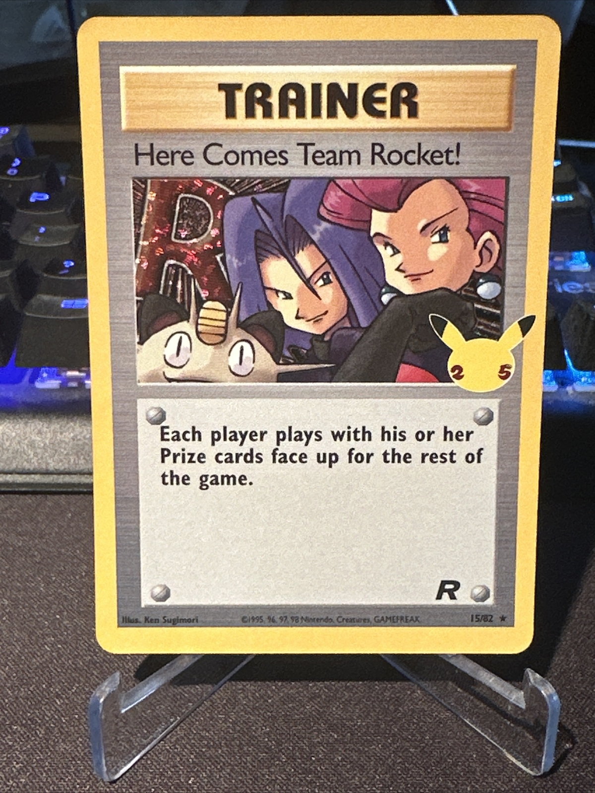 Pokemon TCG Celebrations Here Comes Team Rocket! 15/82 Holo Rare Near Mint