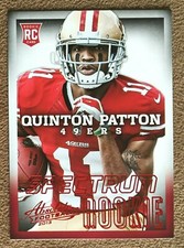 2013 Absolute Spectrum Red Rookie #175A Quinton Patton San Francisco 49ers RC SP