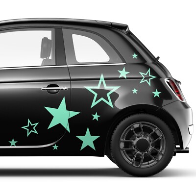 Sterne Auto Seitenaufkleber SET Stern Star Cool Car Autoaufkleber Stars Sticker