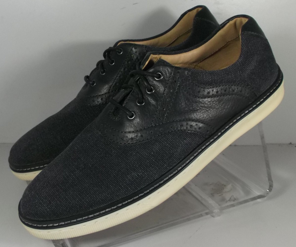 Men\'s Black Canvas Lace-Up Dress Shoes Amazon.com | Shoes 18 Mens Casual Lace Up Canvas Sneaker  main image 3