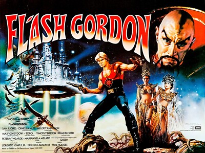 Flash Gordon movie poster - Sam Jones - 12 x 16 inches | eBay