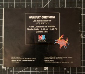 Nintendo NES Abadox Deadly Inner War - ORIGINAL  Instruction Manual Only 