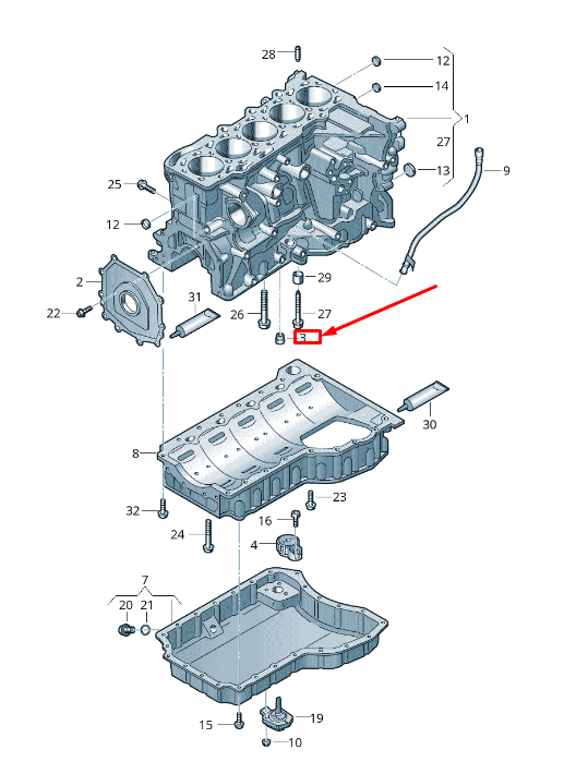 HUILE MOTEUR JET SUPPLY AUDI RS3 NOUVELLE 07K103154H ORIGINALE