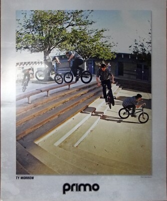 Primo BMX Bicycle Poster, Ty Morrow 2012 bikes on side 2 Size 16'' x 19.75''
