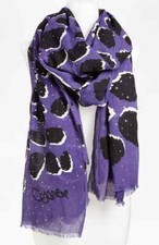 Diane Von Furstenberg 'Celeste' Embellished Scarf Purple Black