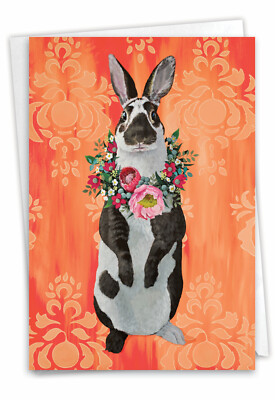 1 Easter CarWith Envelope - Fancy WildlifeRabbit Easter C3364CEAG