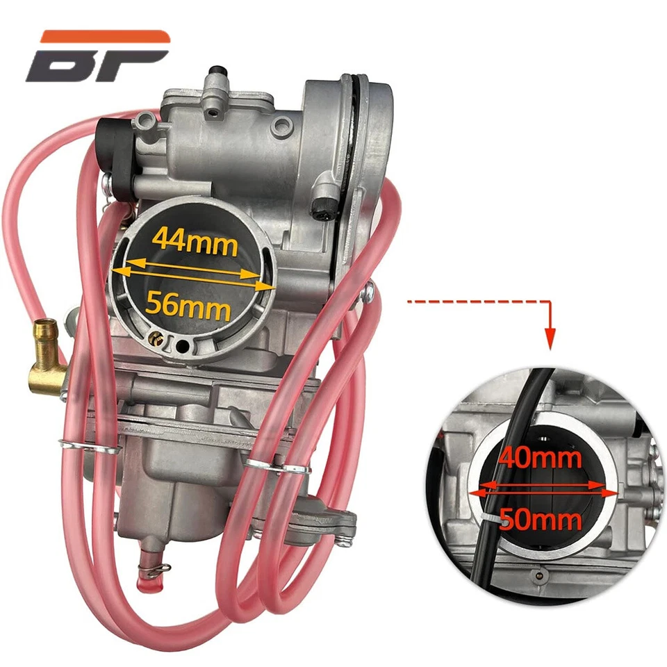 Carburador para KTM 505SXF XCF 2007 Yamaha YFZ450 con cable de acelerador/empuñaduras Foto 3 de 4