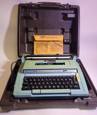 Vintage Smith-Corona Model 3L Sterling Cartridge Typewriter Blue With Hard Case thumbnail