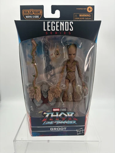Marvel Legends Series - Thor Love and Thunder - Groot BOX CREASED BACK SIDE