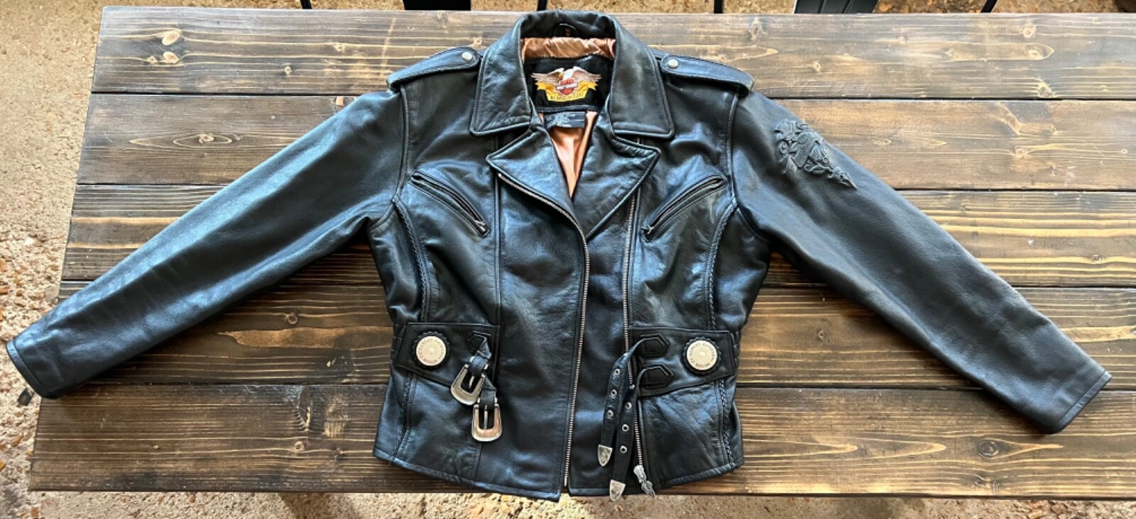 Harley Davidson Womens Jacket CA 03402 eBay