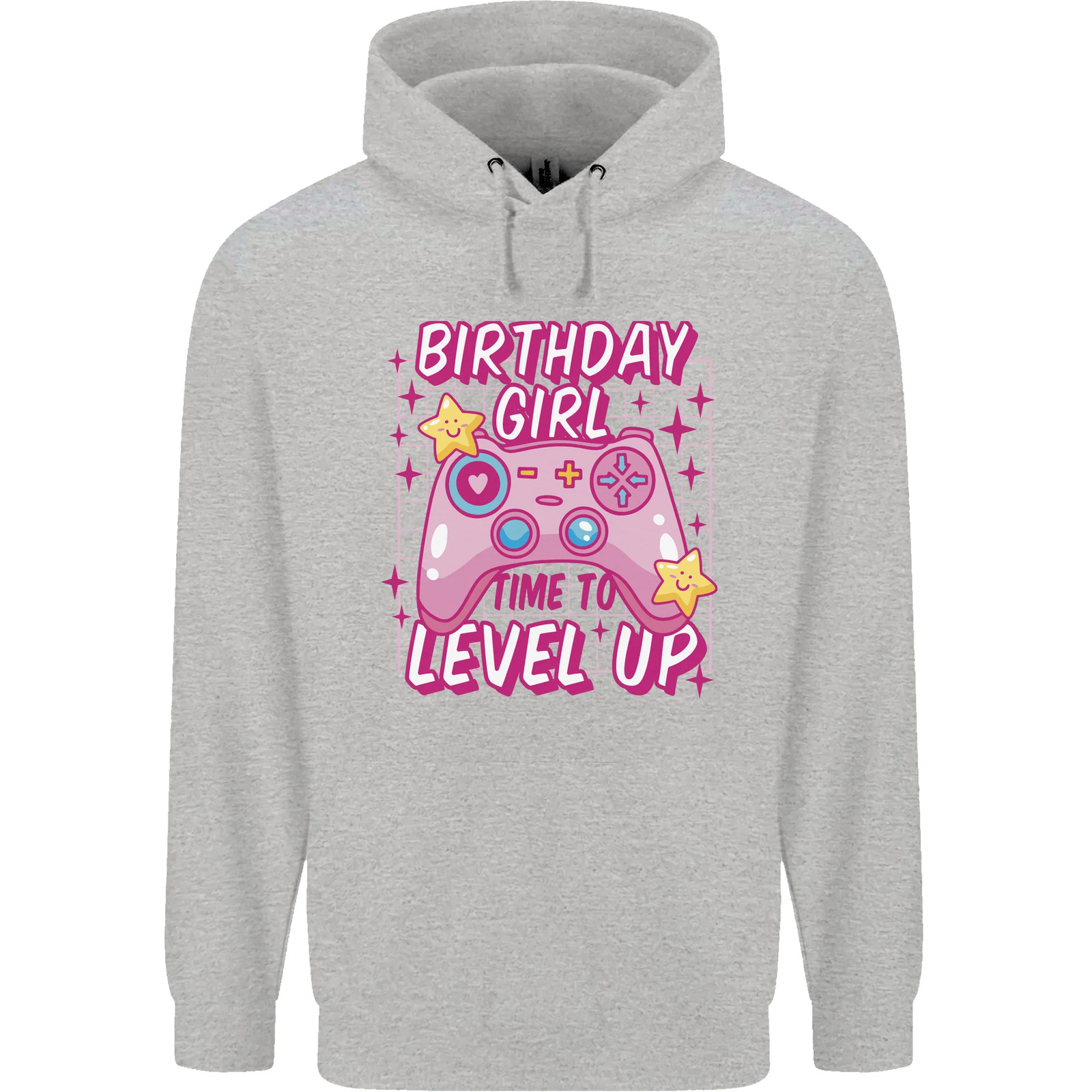 Birthday Girl Level Up Gaming Gamer 6th 7th 8th Mens 80percent Cotton Hoodie image 2